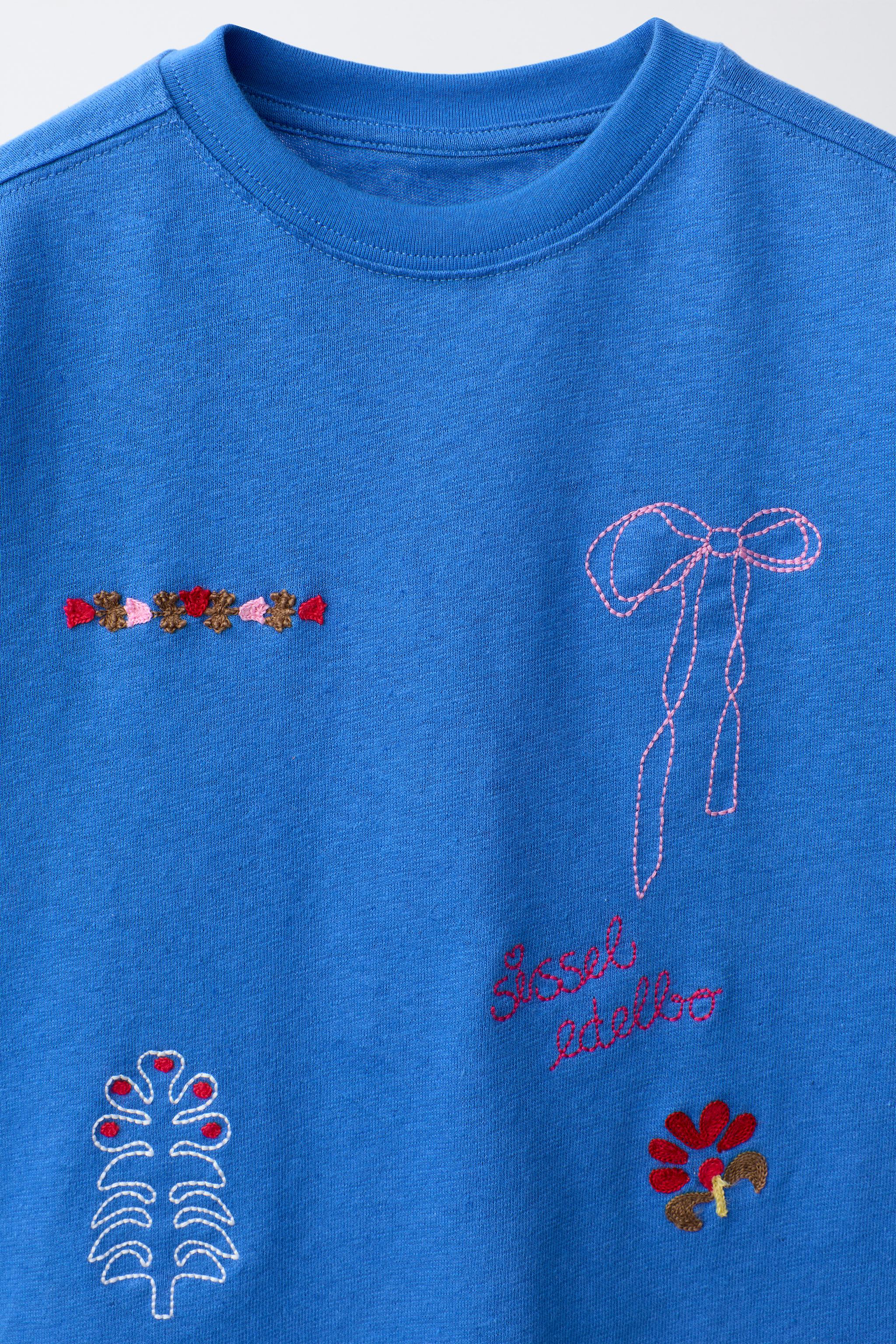 SISSEL EDELBO X ZARA KIDS EMBROIDERED T-SHIRT